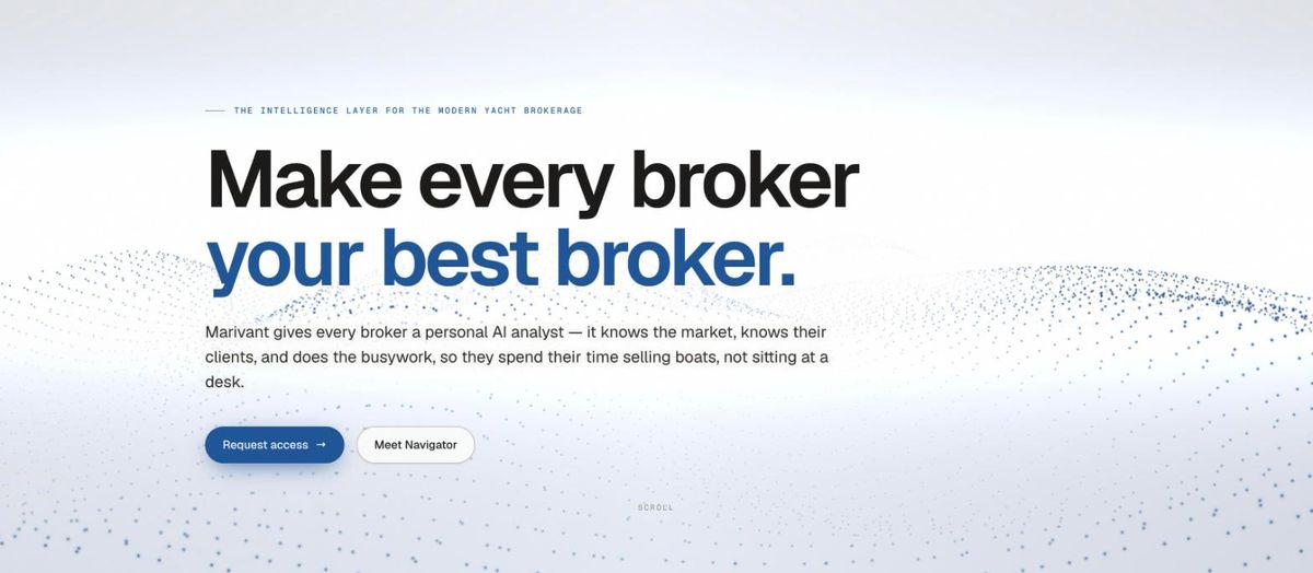 Marivant — the intelligence layer for the modern yacht brokerage